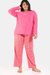 Zivame True Curv Floral Pop Woven Pyjama Set - Coral Paradise — thumbnail 2
